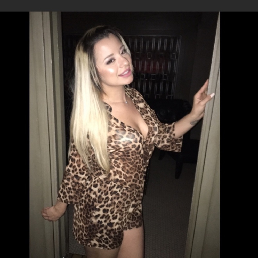 Leopard print romper